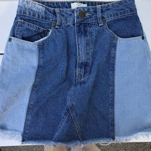 Cotton On Multi-Blue Jean Skirt In Women